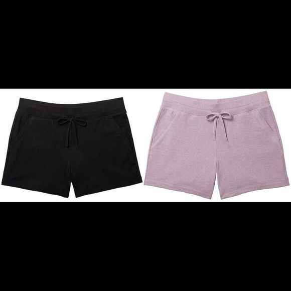 32 Degrees Cool Ladies Soft Stretch Shorts with Drawstring & Pockets, 2 pack - Picture 5 of 8